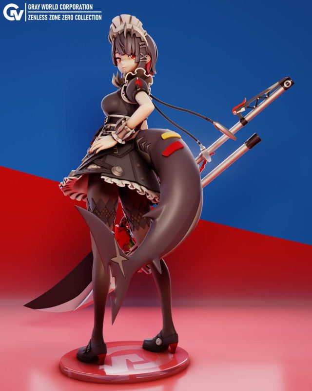 GrayWorld 绝区零 鲨鱼娘艾莲-P站图纸收藏馆