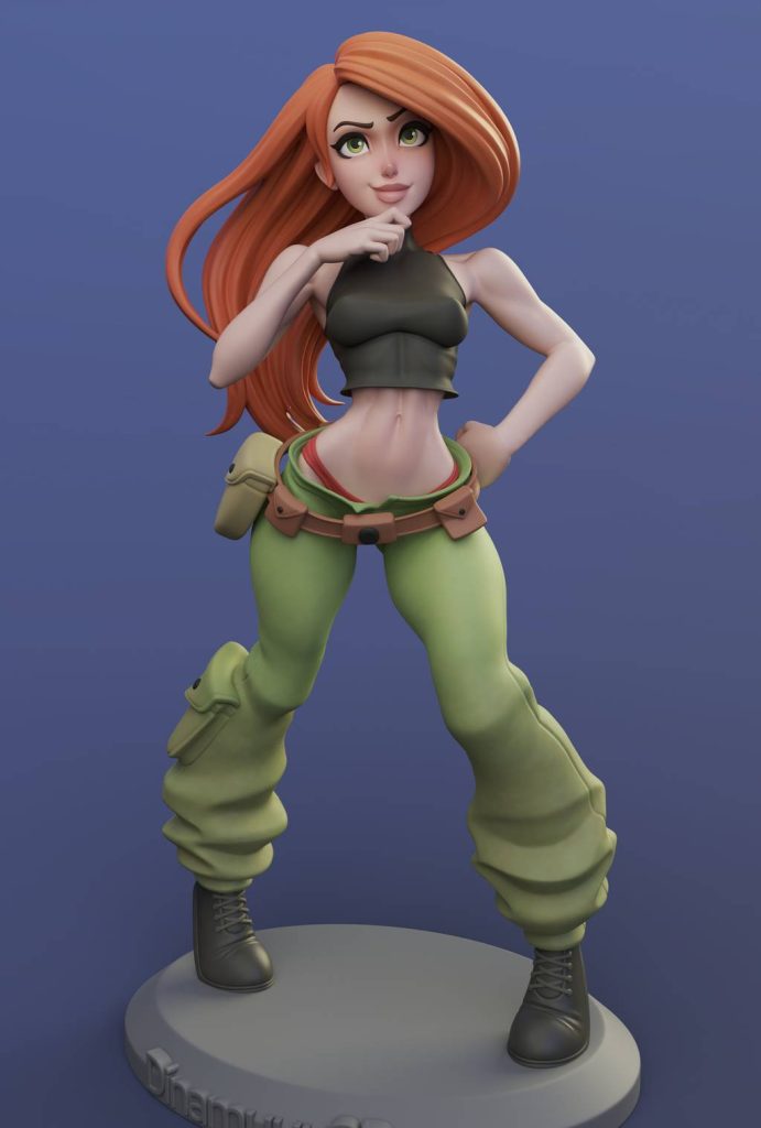 Dinamuuu 3D 麻辣女孩 金姆·帕瑟伯-P站图纸收藏馆