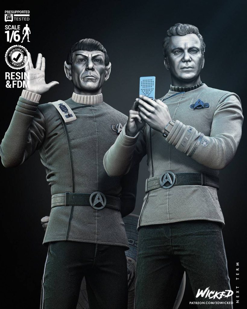 图片[2]-3DWicked 星际迷航 柯克和斯波克-P站图纸收藏馆