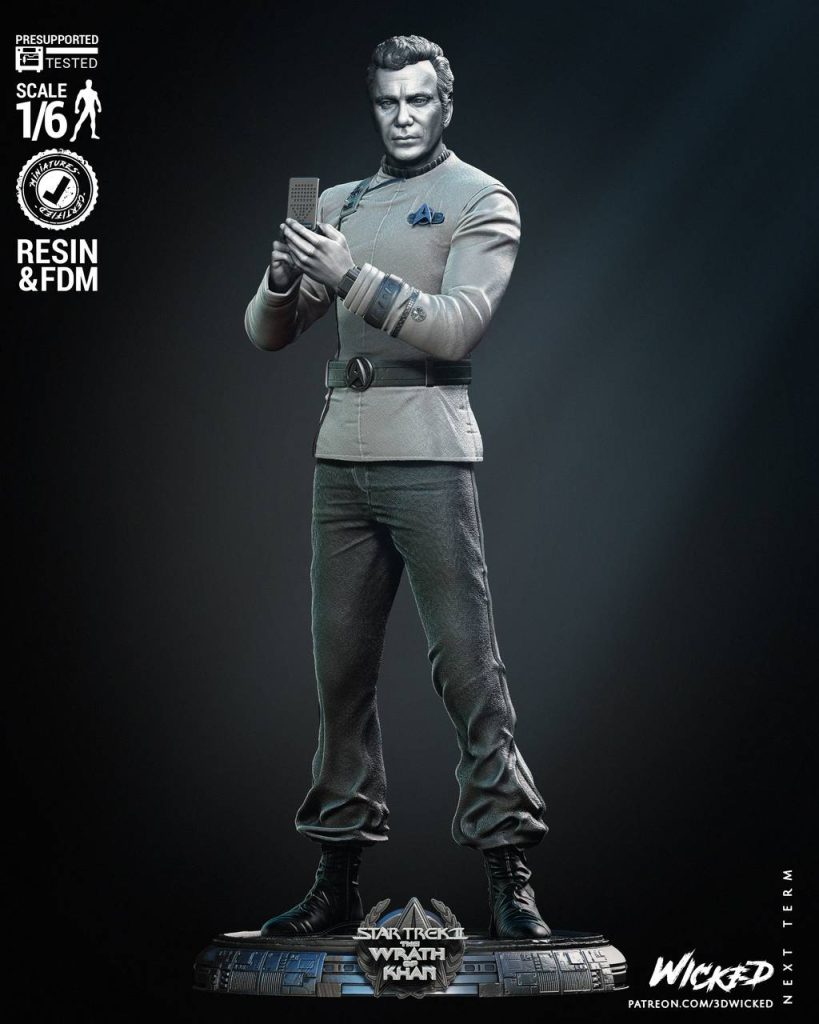 3DWicked 星际迷航 柯克舰长-P站图纸收藏馆