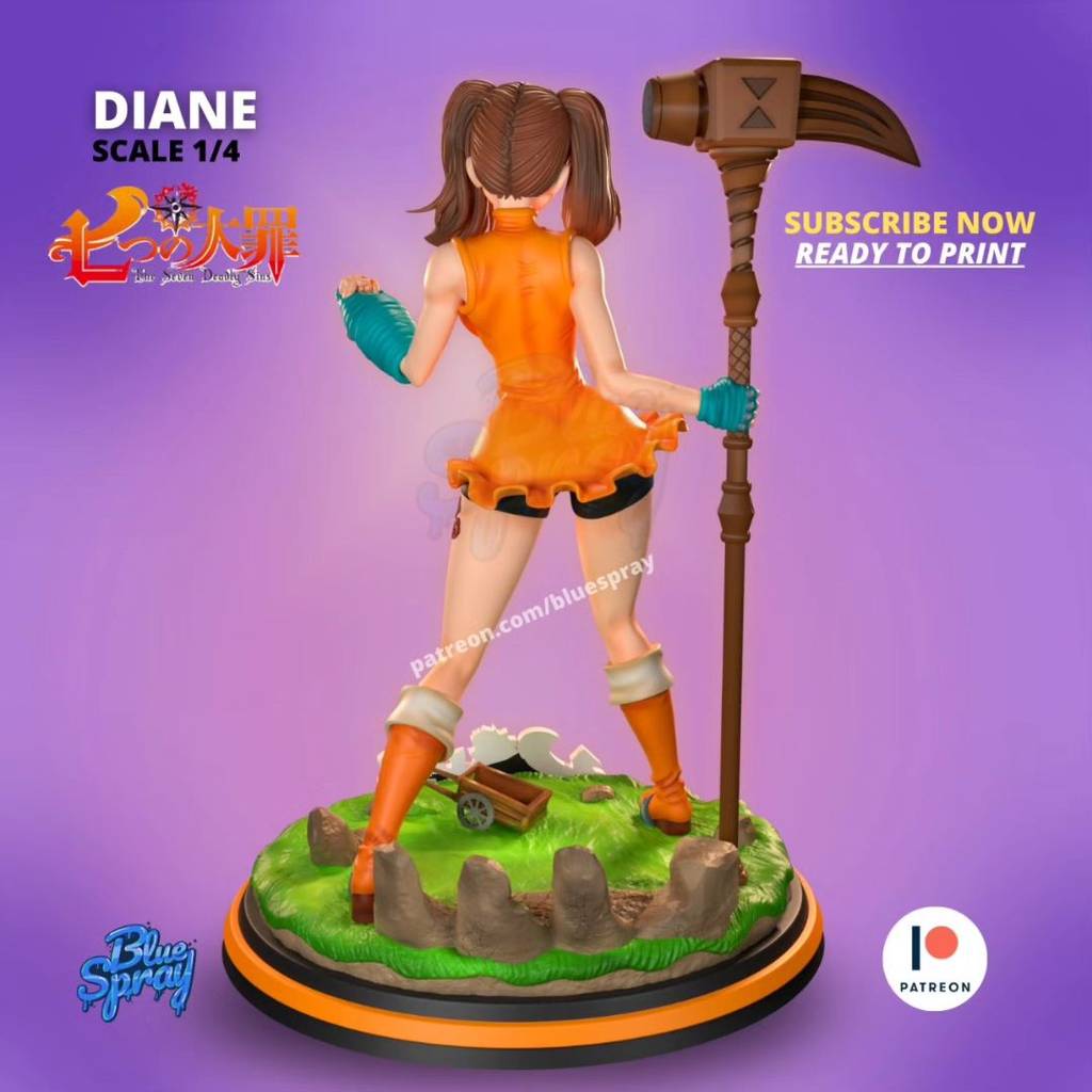 图片[2]-Blue Spray 七大罪 黛安-P站图纸收藏馆