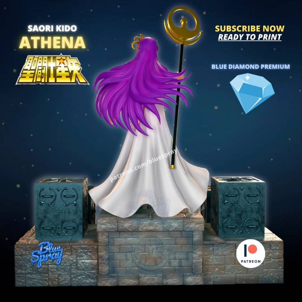 图片[2]-Blue Spray 圣斗士星矢 城户沙织-P站图纸收藏馆