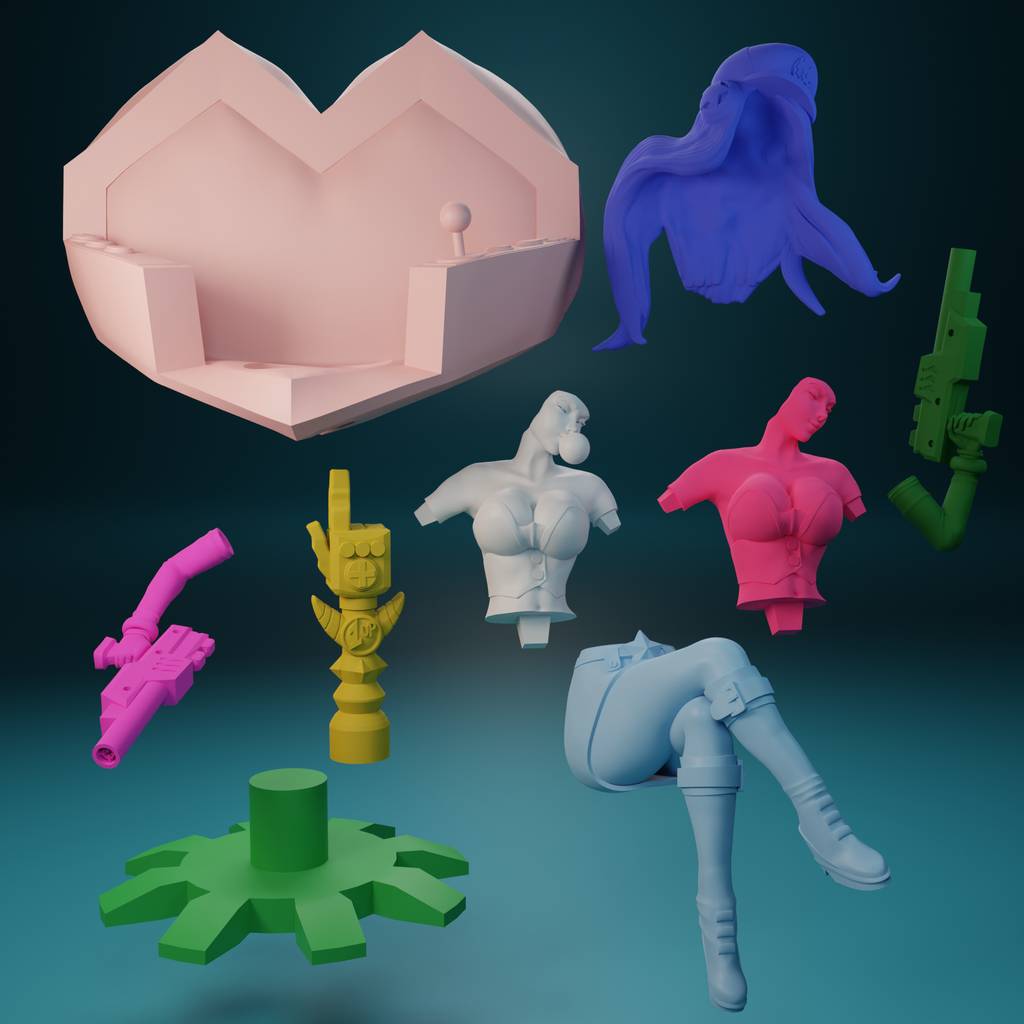 图片[2]-FunserviceSTL 英雄联盟 厄运小姐-P站图纸收藏馆