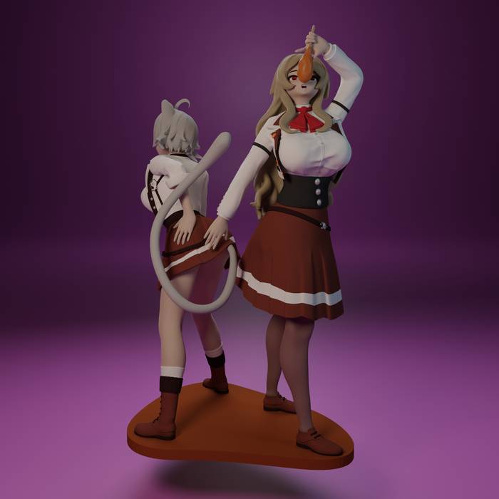 FunserviceSTL 无职转生 普尔塞娜和莉妮亚娜-P站图纸收藏馆