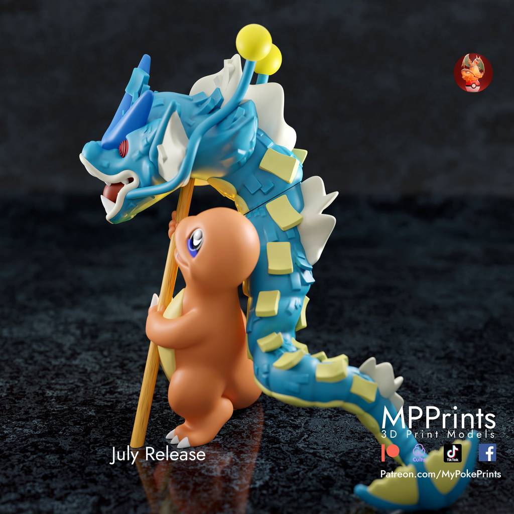 图片[2]-口袋妖怪 小火龙和暴鲤龙-P站图纸收藏馆