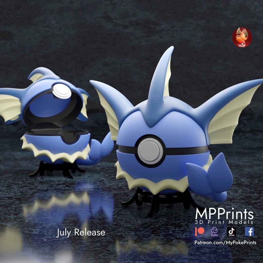 口袋妖怪 水伊布精灵球-P站图纸收藏馆