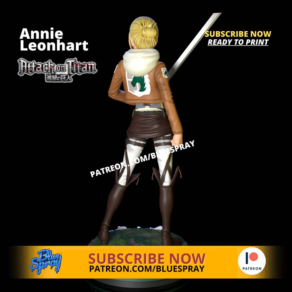 图片[2]-Blue Spray 进击的巨人 阿尼·利昂纳德-P站图纸收藏馆