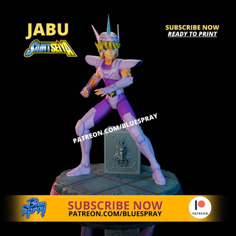 Blue Spray 圣斗士星矢 独角兽座 邪武-P站图纸收藏馆