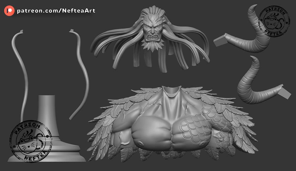 图片[3]-Neftea 海贼王 凯多-P站图纸收藏馆