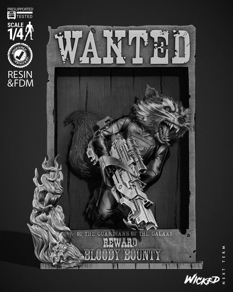 图片[2]-3DWicked 漫威 火箭浣熊-P站图纸收藏馆