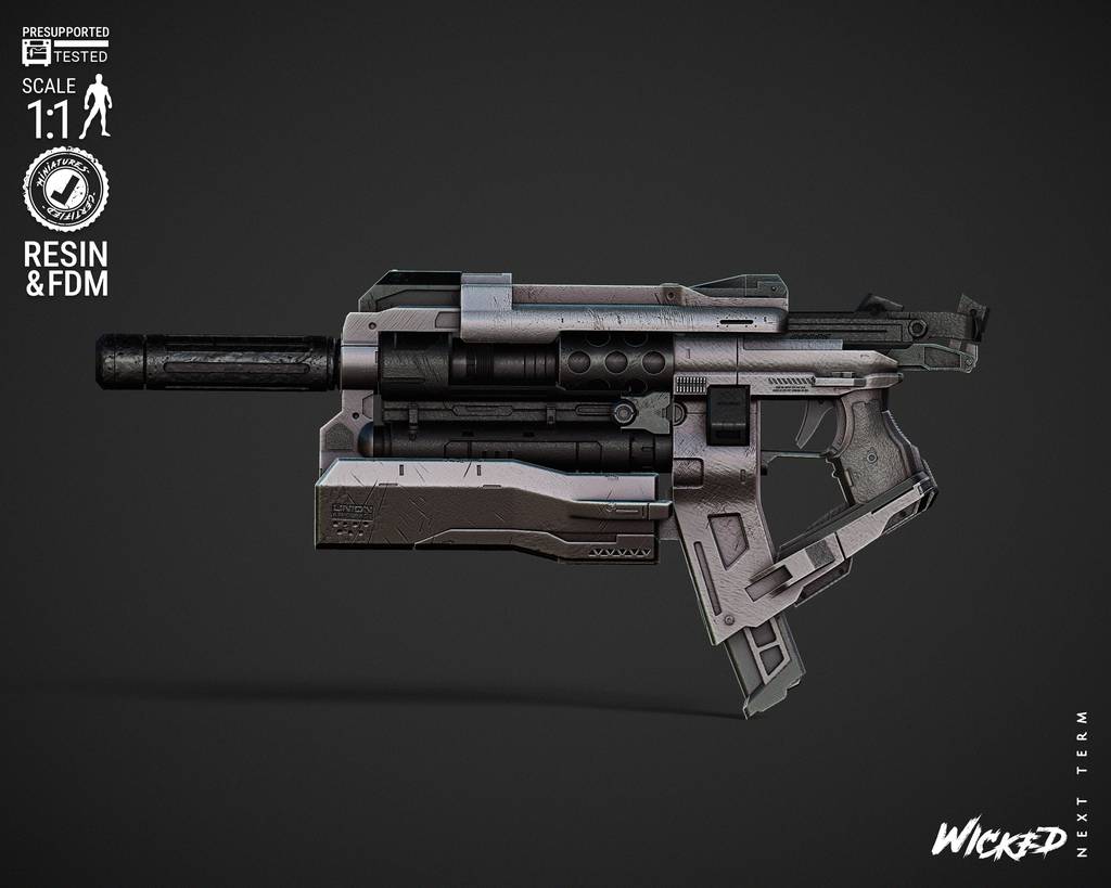 图片[2]-3DWicked 漫威 火箭浣熊的手枪-P站图纸收藏馆