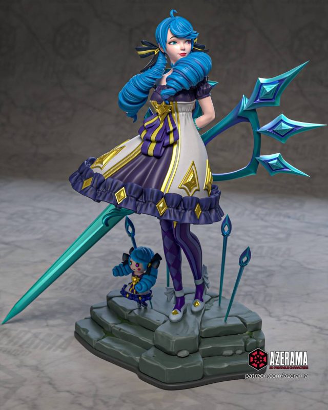 Azerama 英雄联盟 灵罗娃娃·格温-P站图纸收藏馆