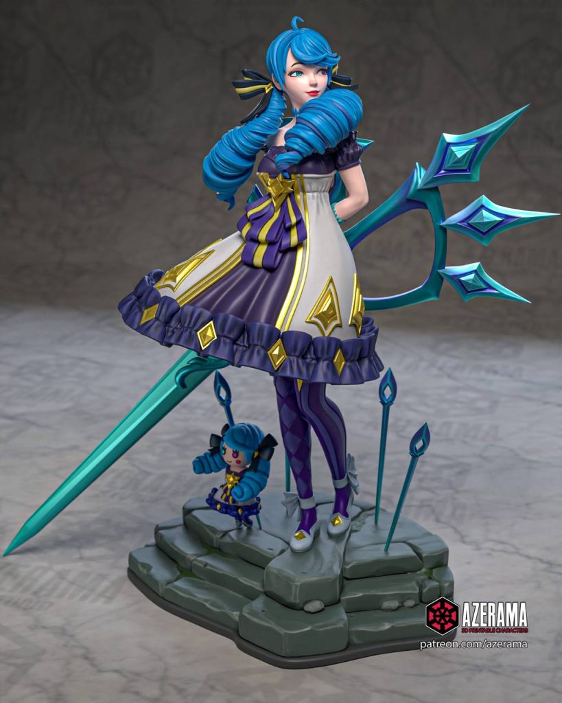 Azerama 英雄联盟 灵罗娃娃·格温-P站图纸收藏馆
