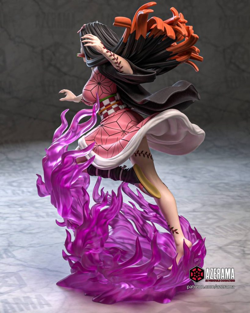 图片[2]-Azeram 鬼灭之刃 灶门祢豆子-P站图纸收藏馆