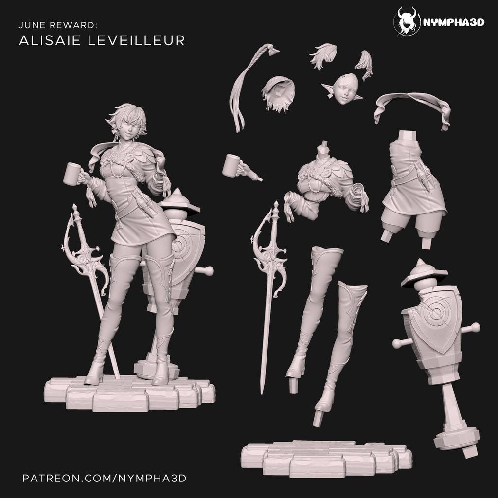 图片[3]-NYMPHA 3D 最终幻想 阿莉塞·莱韦耶勒尔-P站图纸收藏馆