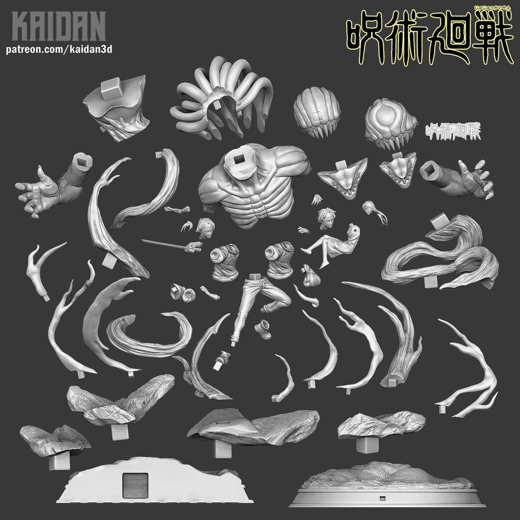 图片[3]-Kaidan 咒术回战 乙骨忧太和祈本里香-P站图纸收藏馆