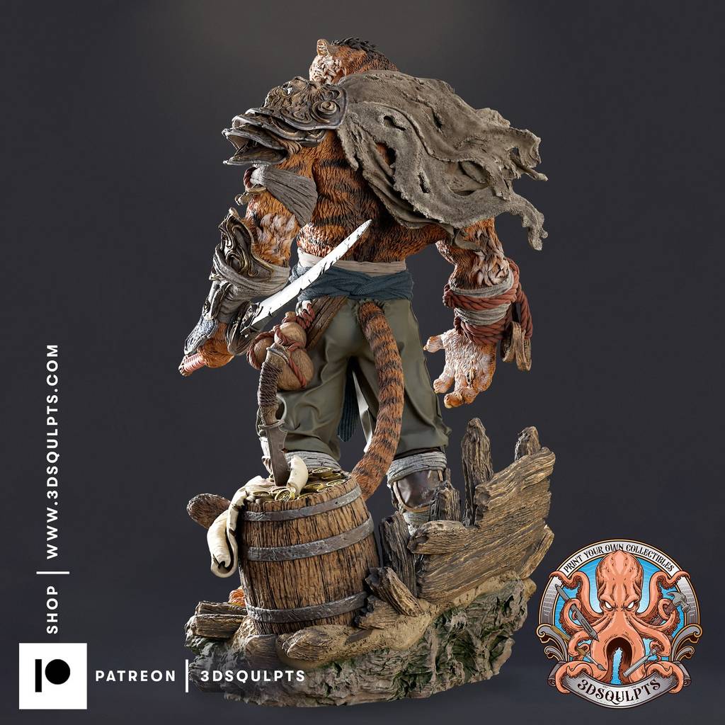 图片[2]-3DSqulpts 老虎-P站图纸收藏馆