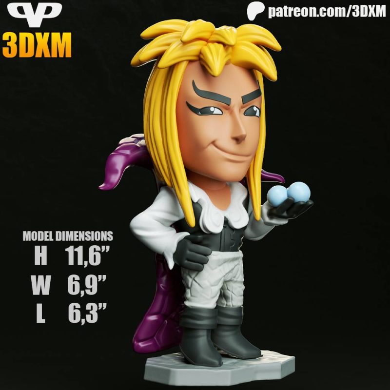 Chibi STL 魔幻迷宫 妖精王-P站图纸收藏馆