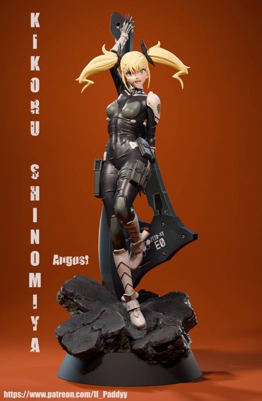 Il_Paddyy 怪兽8号 四之宫奇可露-P站图纸收藏馆