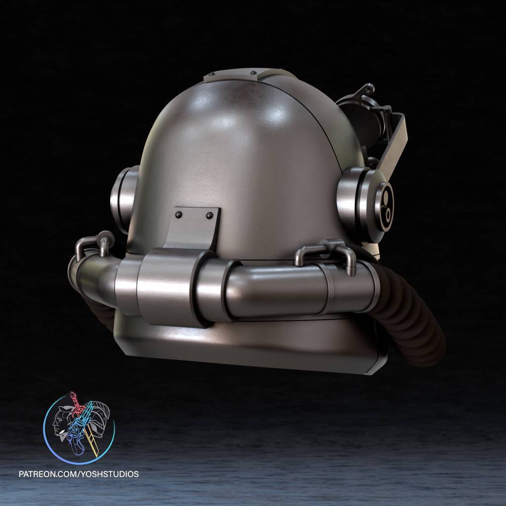 图片[3]-Yosh 辐射 T-51动力战斗步兵装甲头盔-P站图纸收藏馆