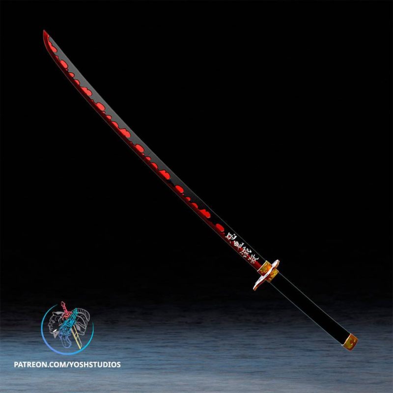 Yosh 恶魔杀手的武士刀-P站图纸收藏馆