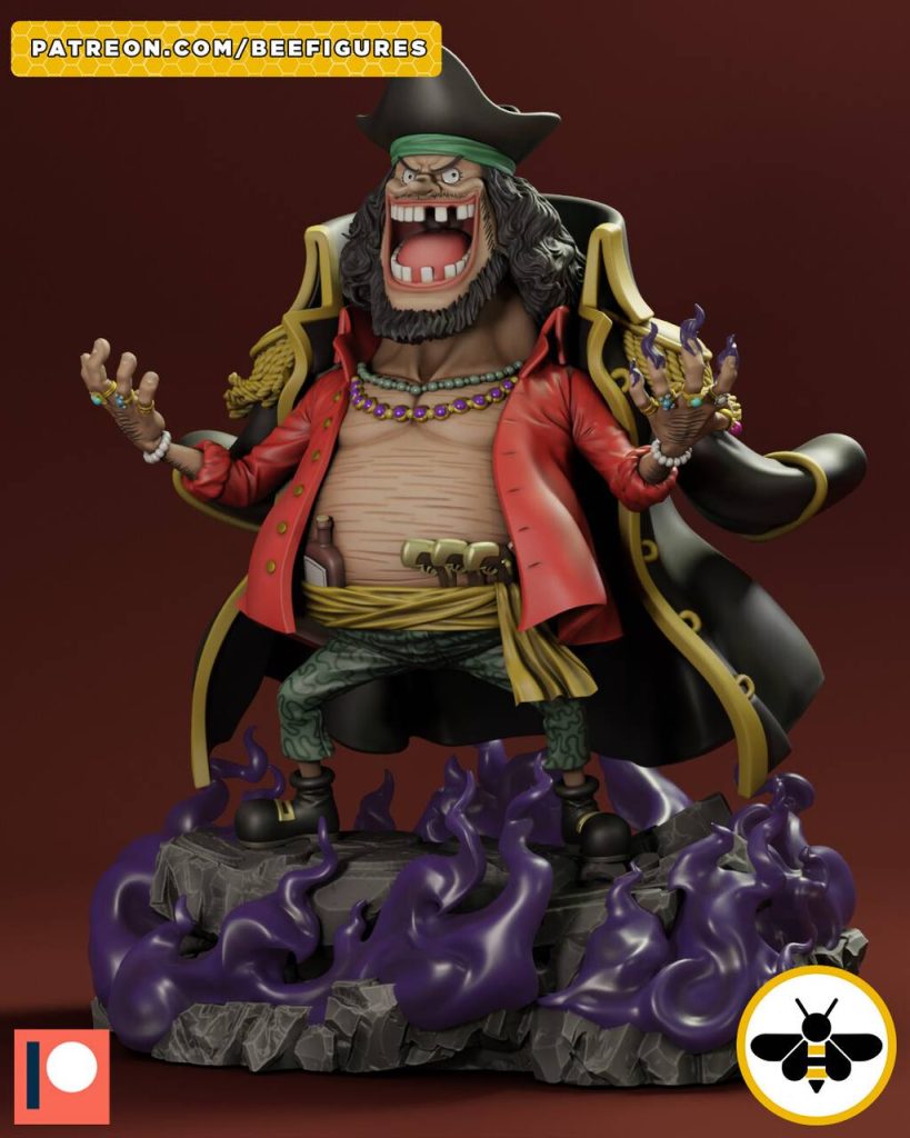 Bee Figures 海贼王 黑胡子-P站图纸收藏馆