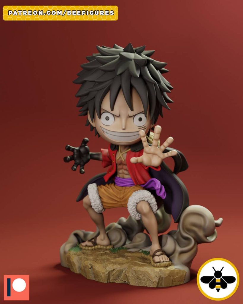 Bee Figures 海贼王 路飞-P站图纸收藏馆
