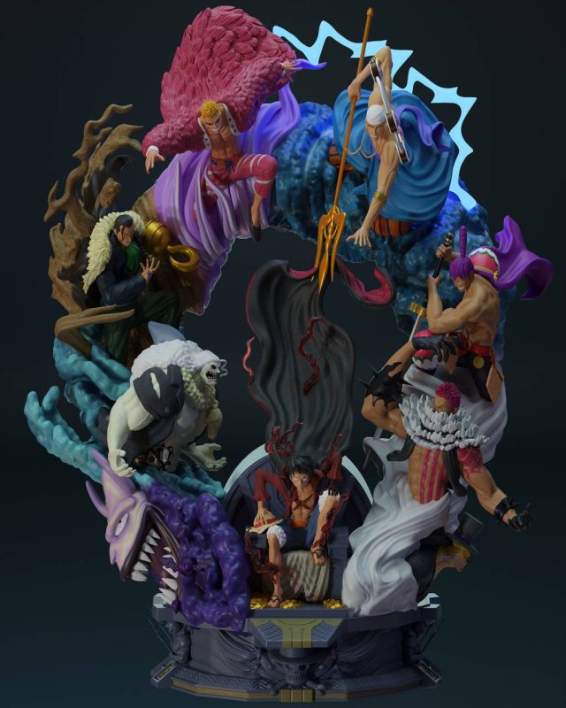 海贼王 路飞和他的伙伴-P站图纸收藏馆