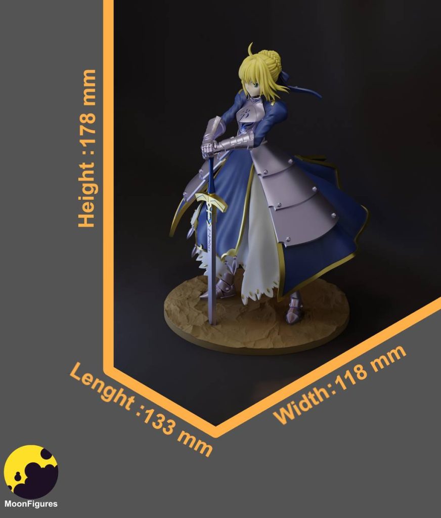 图片[3]-Moon Figures 命运之夜 阿尔托利亚·潘德拉贡-P站图纸收藏馆