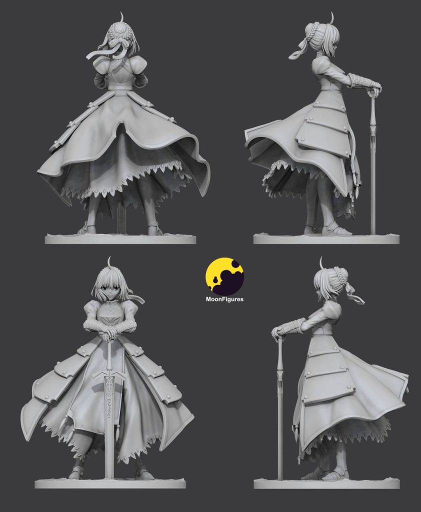 图片[2]-Moon Figures 命运之夜 阿尔托利亚·潘德拉贡-P站图纸收藏馆