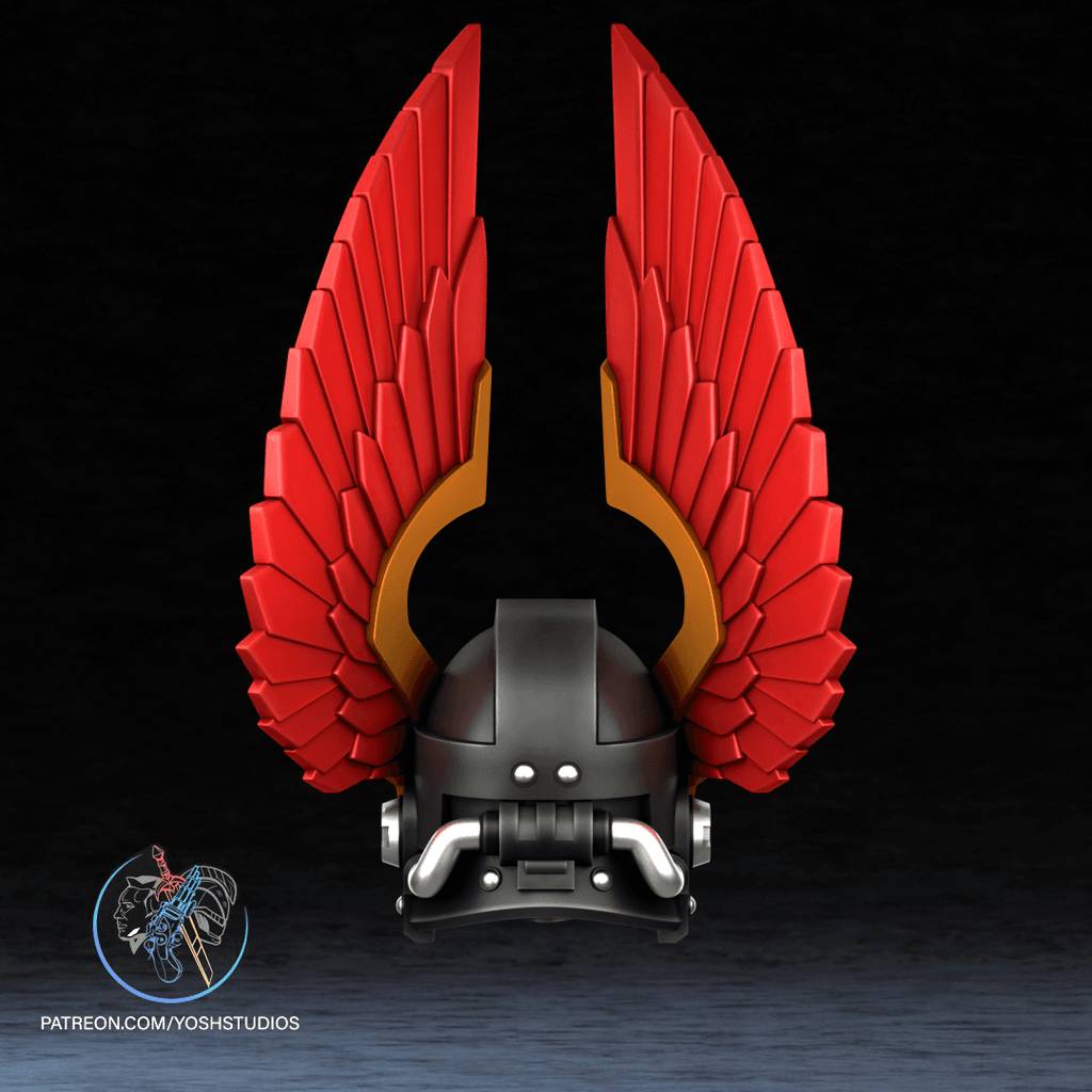 图片[3]-Yosh 战锤40k 莱昂艾尔庄森头盔-P站图纸收藏馆