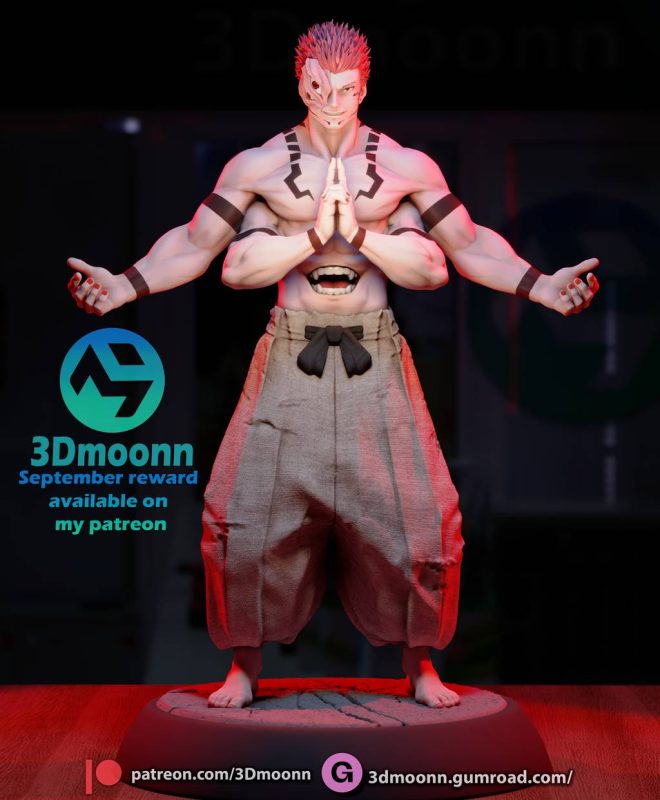 3Dmoonn 咒术回战 两面宿傩-P站图纸收藏馆