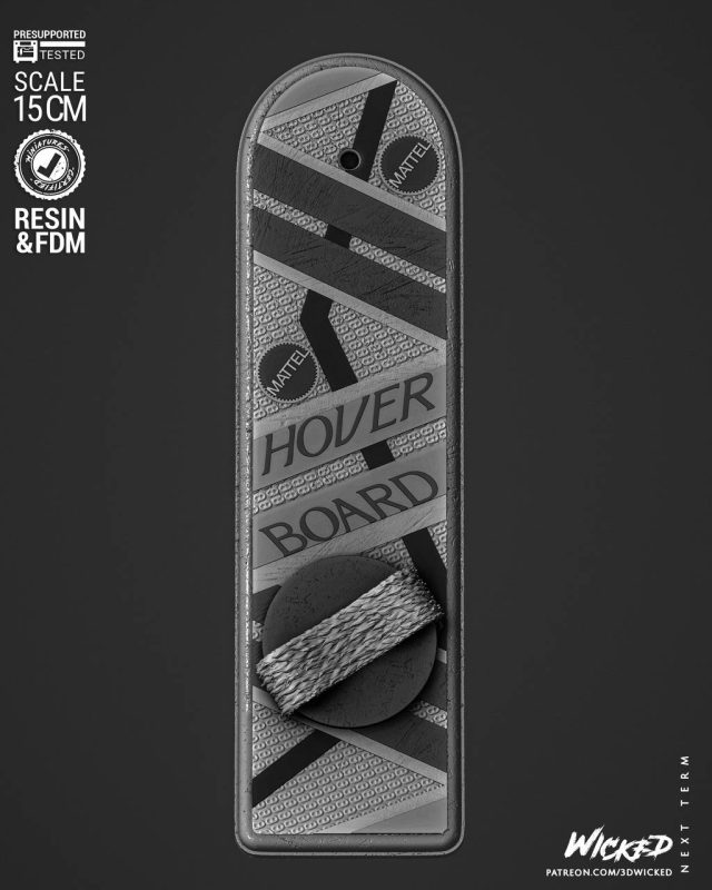 3DWicked 回到未来 悬浮滑板-P站图纸收藏馆