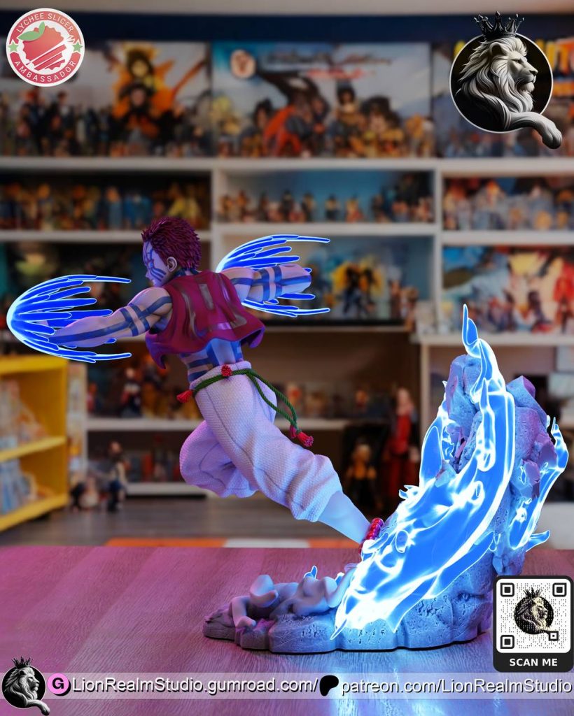 图片[2]-LionRealm 鬼灭之刃 猗窝座-P站图纸收藏馆