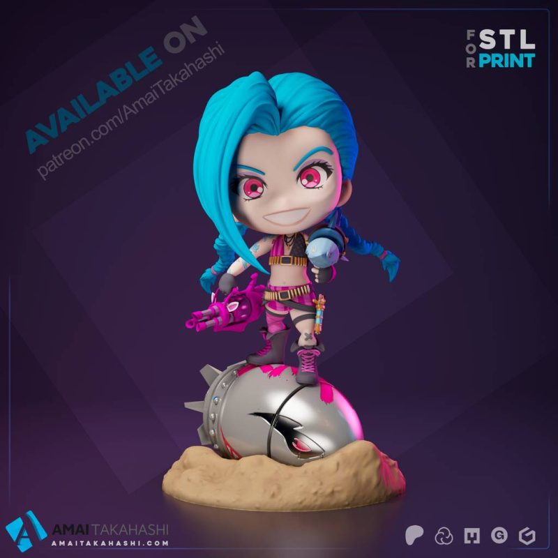 英雄联盟 金克丝-P站图纸收藏馆