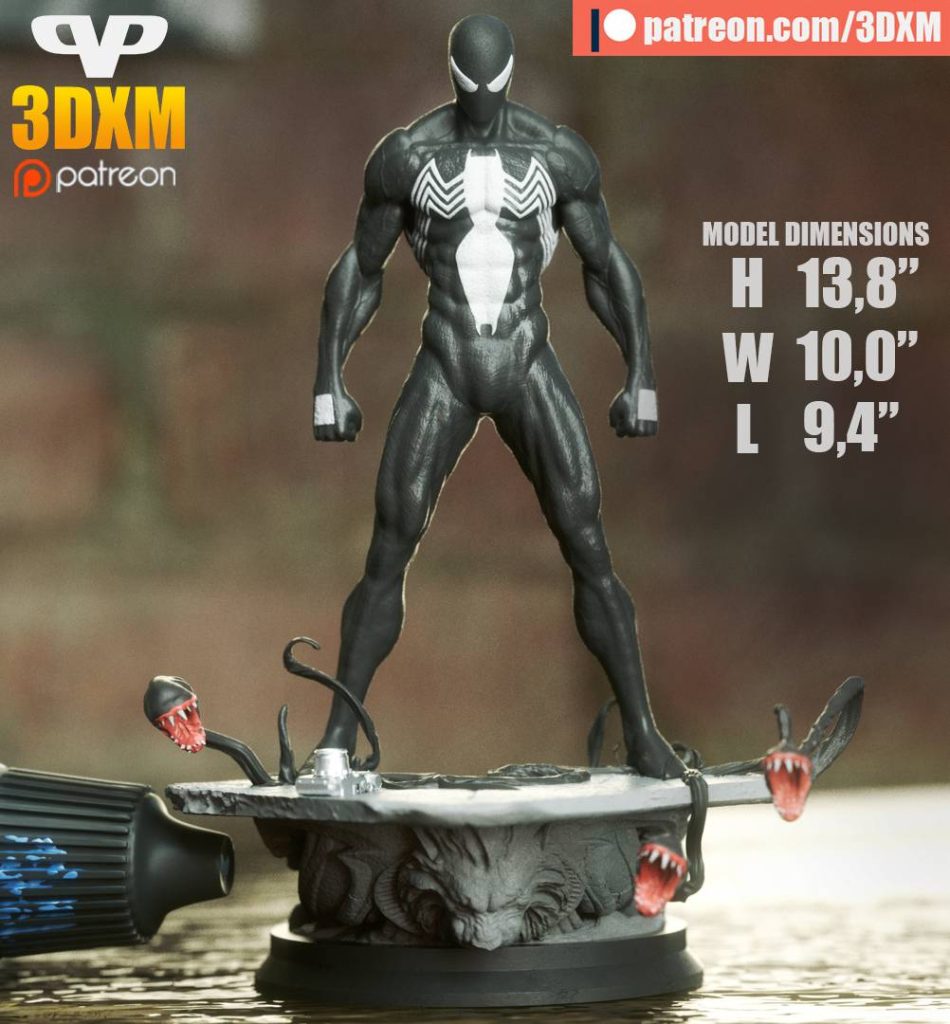 Chibi STL 漫威 共生体蜘蛛侠-P站图纸收藏馆