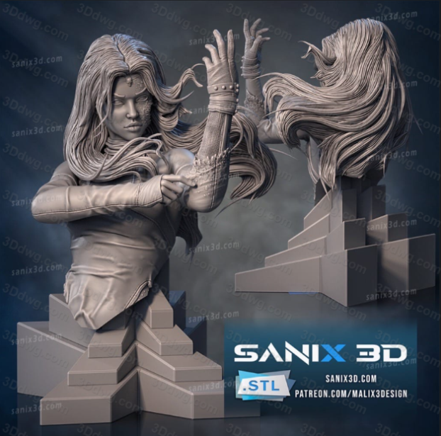 Sanix3d 漫威 魔形女-P站图纸收藏馆