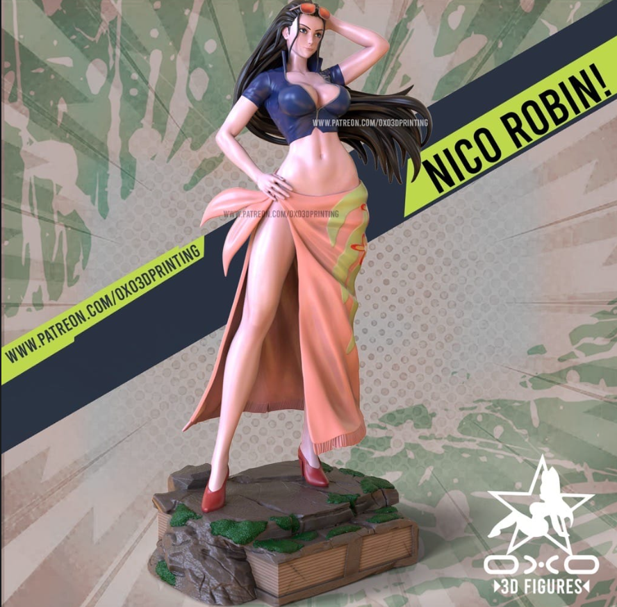 OXO3D 海贼王 妮可·罗宾-P站图纸收藏馆