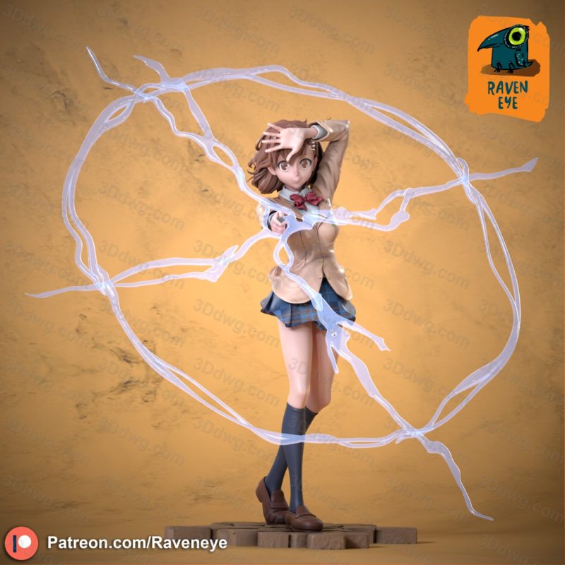 Raven Eye 魔法禁书目录 御坂美琴-P站图纸收藏馆