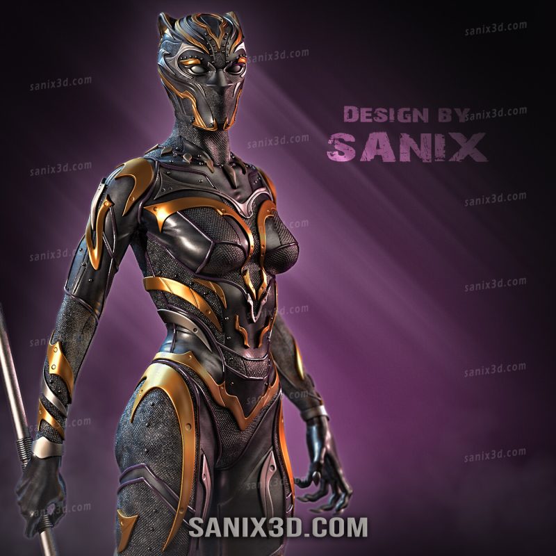 Sanix3d 漫威 黑豹 舒莉-P站图纸收藏馆