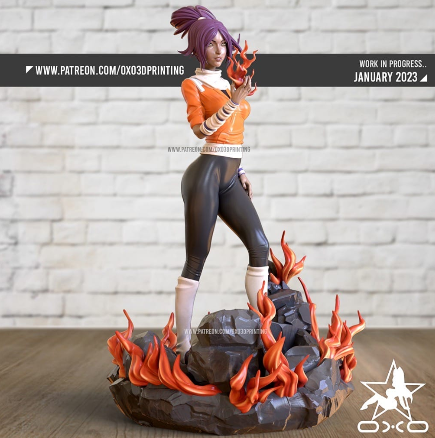 OXO3D 死神 四枫院夜一-P站图纸收藏馆