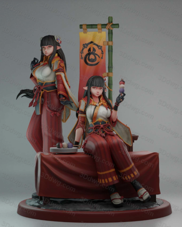 Rubim 怪物猎人 双子姐妹Minoto和Hinoa-P站图纸收藏馆