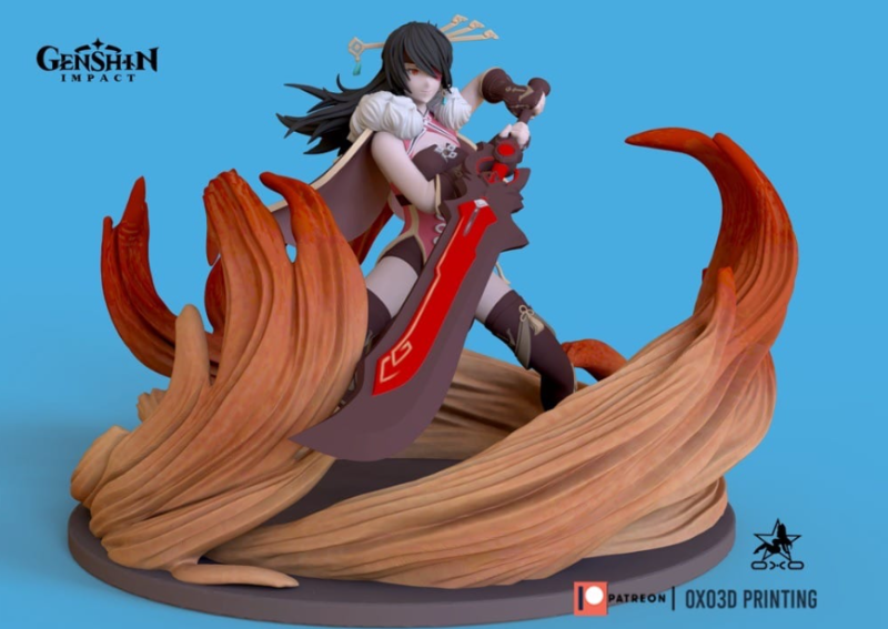 OXO3D 原神 北斗-P站图纸收藏馆