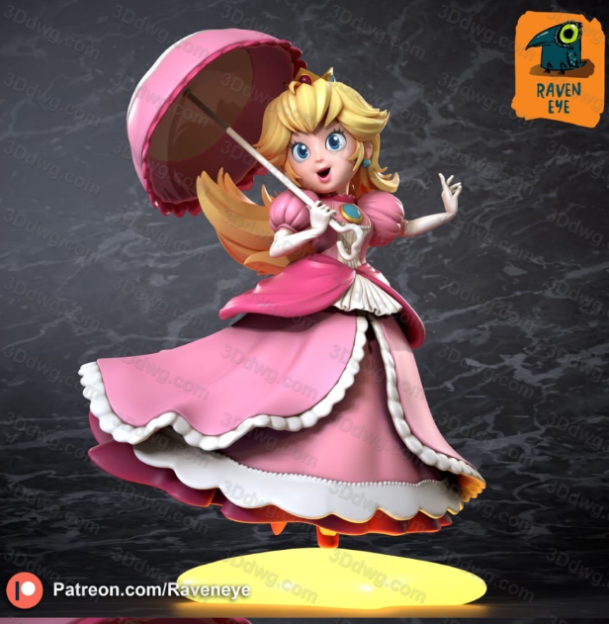 Raven Eye 超级马里奥 碧姬-P站图纸收藏馆