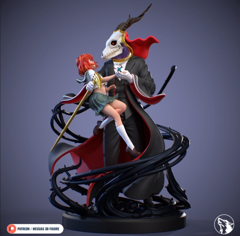 Messias 3D 魔法使的新娘 艾利亚斯和羽鸟智世-P站图纸收藏馆