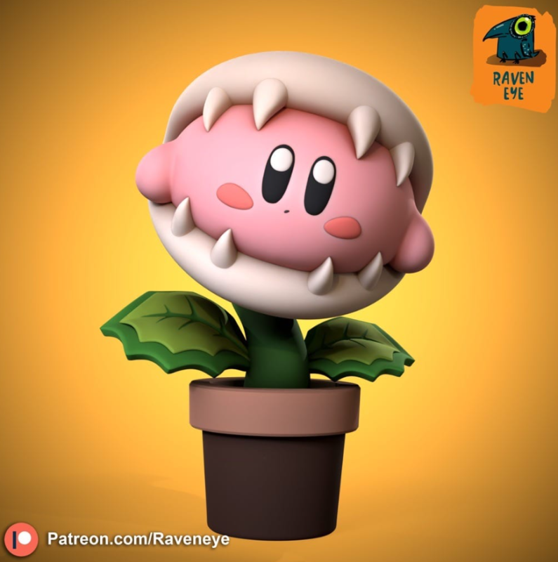 Raven Eye 星之卡比 食人花卡比-P站图纸收藏馆