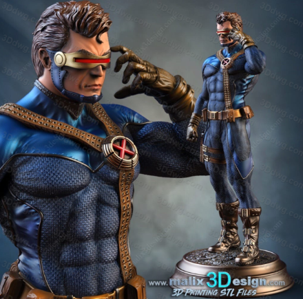 Sanix3d 漫威 镭射眼-P站图纸收藏馆