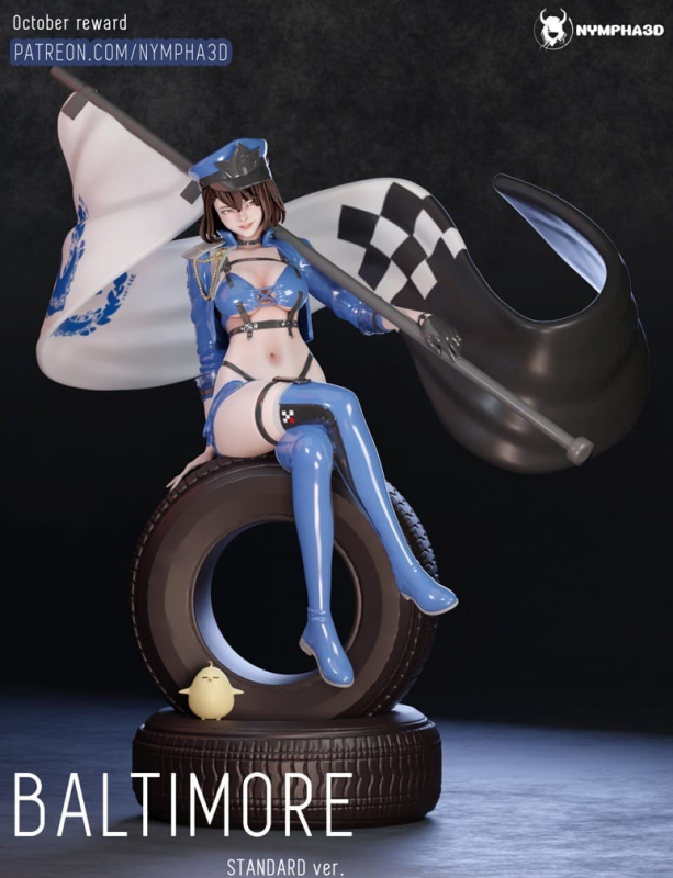 NYMPHA 3D 碧蓝航线 巴尔的摩-P站图纸收藏馆