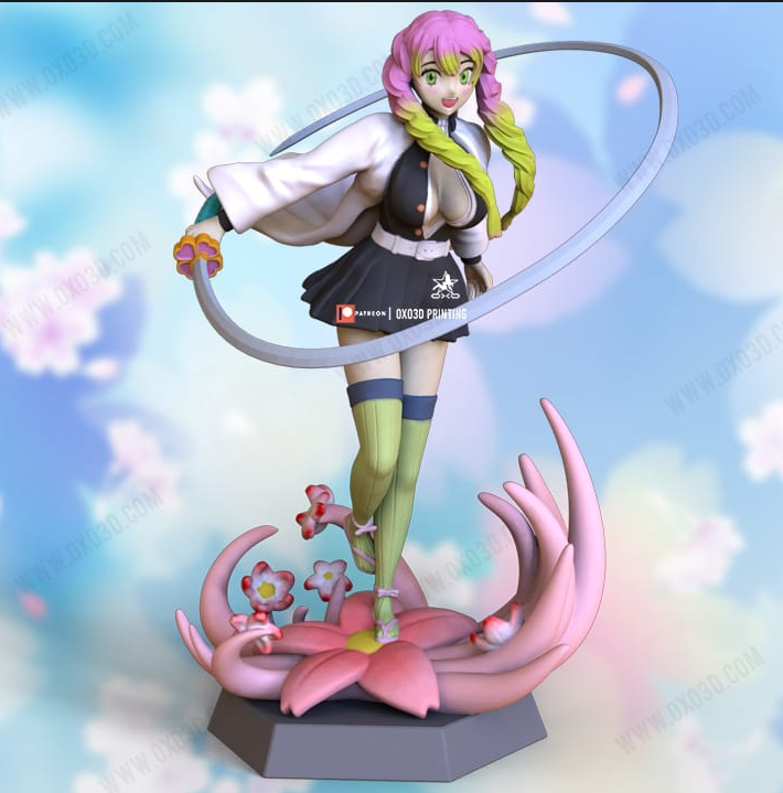 OXO3D 鬼灭之刃 甘露寺蜜璃-P站图纸收藏馆