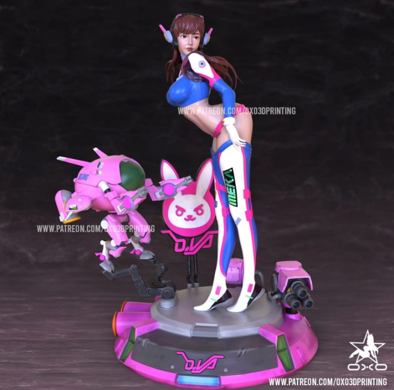 OXO3D 守望先锋 D.Va-P站图纸收藏馆